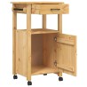 Chariot de cuisine MONZA 48x40x88,5 cm bois massif de pin 562543562543