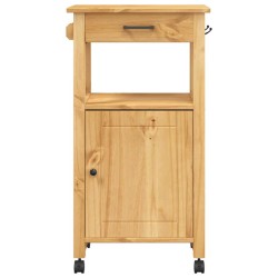 Chariot de cuisine MONZA 48x40x88,5 cm bois massif de pin 562543562543