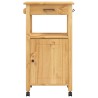 Chariot de cuisine MONZA 48x40x88,5 cm bois massif de pin 562543562543