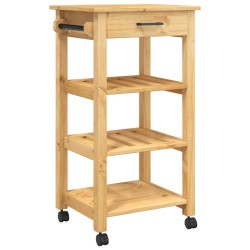 Chariot de cuisine MONZA 48x40x88,5 cm bois massif de pin 562544562544