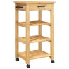 Chariot de cuisine MONZA 48x40x88,5 cm bois massif de pin 562544562544
