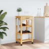 Chariot de cuisine MONZA 48x40x88,5 cm bois massif de pin 562544562544