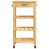 Chariot de cuisine MONZA 48x40x88,5 cm bois massif de pin 562544562544