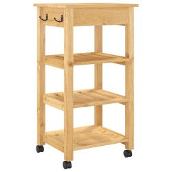 Chariot de cuisine MONZA 48x40x88,5 cm bois massif de pin 562544562544