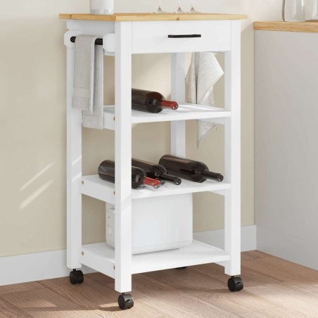 Chariot de cuisine MONZA 48x40x88,5 cm bois massif de pin 562546562546