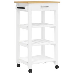 Chariot de cuisine MONZA 48x40x88,5 cm bois massif de pin 562546562546