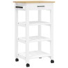Chariot de cuisine MONZA 48x40x88,5 cm bois massif de pin 562546562546