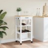Chariot de cuisine MONZA 48x40x88,5 cm bois massif de pin 562546562546