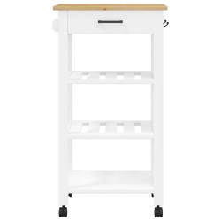 Chariot de cuisine MONZA 48x40x88,5 cm bois massif de pin 562546562546