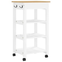 Chariot de cuisine MONZA 48x40x88,5 cm bois massif de pin 562546562546