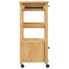 Chariot de cuisine MONZA 48x40x88,5 cm bois massif de pin 562547562547