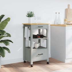 Chariot de cuisine MONZA 48x40x88,5 cm bois massif de pin 562548562548