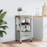 Chariot de cuisine MONZA 48x40x88,5 cm bois massif de pin 562548562548