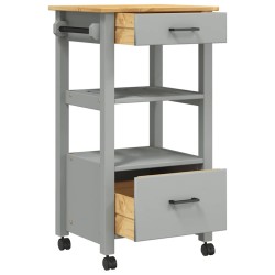 Chariot de cuisine MONZA 48x40x88,5 cm bois massif de pin 562548562548