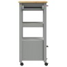 Chariot de cuisine MONZA 48x40x88,5 cm bois massif de pin 562548562548
