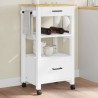 Chariot de cuisine MONZA 48x40x88,5 cm bois massif de pin 562549562549