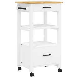 Chariot de cuisine MONZA 48x40x88,5 cm bois massif de pin 562549562549