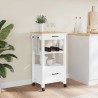 Chariot de cuisine MONZA 48x40x88,5 cm bois massif de pin 562549562549