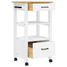 Chariot de cuisine MONZA 48x40x88,5 cm bois massif de pin 562549562549