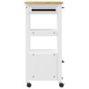 Chariot de cuisine MONZA 48x40x88,5 cm bois massif de pin 562549562549