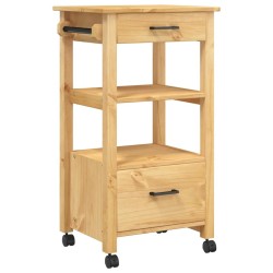 Chariot de cuisine MONZA 48x40x88,5 cm bois massif de pin 562550562550