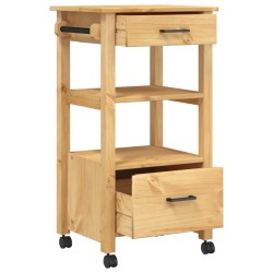 Chariot de cuisine MONZA 48x40x88,5 cm bois massif de pin 562550562550