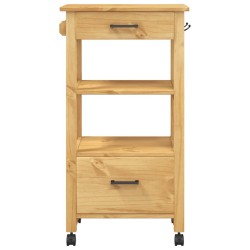 Chariot de cuisine MONZA 48x40x88,5 cm bois massif de pin 562550562550