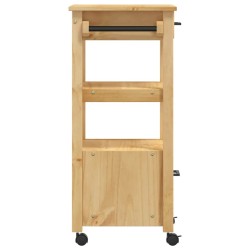 Chariot de cuisine MONZA 48x40x88,5 cm bois massif de pin 562550562550