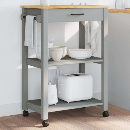 Chariot de cuisine MONZA 60x40x88,5 cm bois massif de pin 562551562551