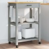 Chariot de cuisine MONZA 60x40x88,5 cm bois massif de pin 562551562551
