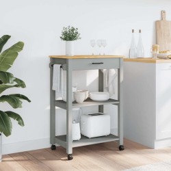 Chariot de cuisine MONZA 60x40x88,5 cm bois massif de pin 562551562551