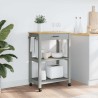 Chariot de cuisine MONZA 60x40x88,5 cm bois massif de pin 562551562551