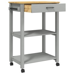 Chariot de cuisine MONZA 60x40x88,5 cm bois massif de pin 562551562551