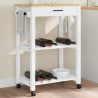 Chariot de cuisine MONZA 60x40x88,5 cm bois massif de pin 562552562552