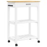 Chariot de cuisine MONZA 60x40x88,5 cm bois massif de pin 562552562552