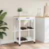 Chariot de cuisine MONZA 60x40x88,5 cm bois massif de pin 562552562552