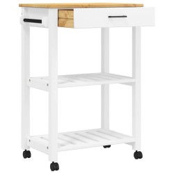 Chariot de cuisine MONZA 60x40x88,5 cm bois massif de pin 562552562552