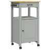 Chariot de cuisine MONZA 48x40x88,5 cm bois massif de pin 562553562553