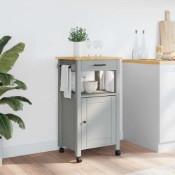 Chariot de cuisine MONZA 48x40x88,5 cm bois massif de pin 562553562553