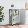 Chariot de cuisine MONZA 48x40x88,5 cm bois massif de pin 562553562553