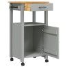 Chariot de cuisine MONZA 48x40x88,5 cm bois massif de pin 562553562553