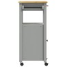 Chariot de cuisine MONZA 48x40x88,5 cm bois massif de pin 562553562553
