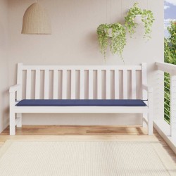 Coussin de banc de jardin bleu marine 200x50x4 cm tissu oxford 562558562558