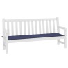Coussin de banc de jardin bleu marine 200x50x4 cm tissu oxford 562558562558