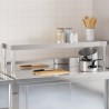 Étagère de table de travail 110x30x35 cm inox 562561562561