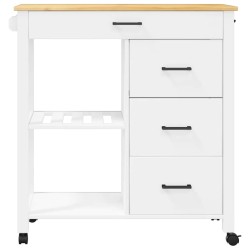 Chariot de cuisine MONZA 84x40x88,5 cm bois massif de pin 562562562562