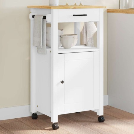 Chariot de cuisine MONZA 48x40x88,5 cm bois massif de pin 562563562563
