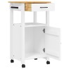 Chariot de cuisine MONZA 48x40x88,5 cm bois massif de pin 562563562563