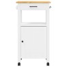 Chariot de cuisine MONZA 48x40x88,5 cm bois massif de pin 562563562563