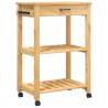 Chariot de cuisine MONZA 60x40x88,5 cm bois massif de pin 562564562564